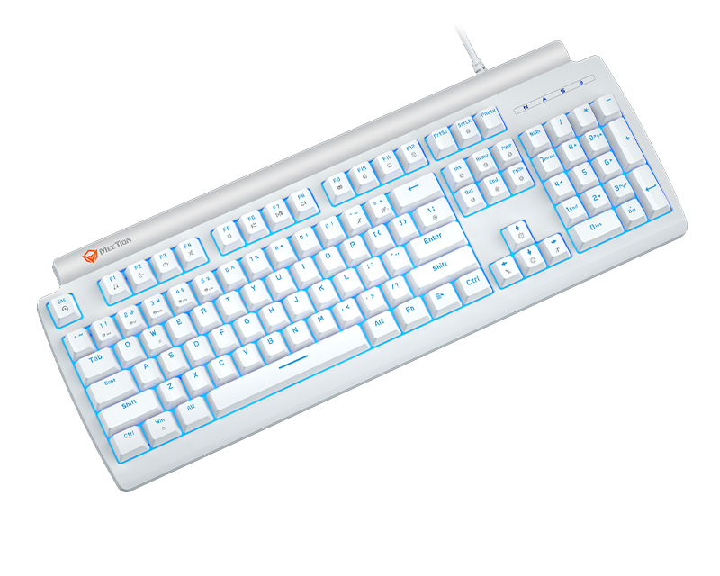 Teclado Gamer Mecanico Meetion MT-Mk600 Switch Red Español Blanco – imagen 3