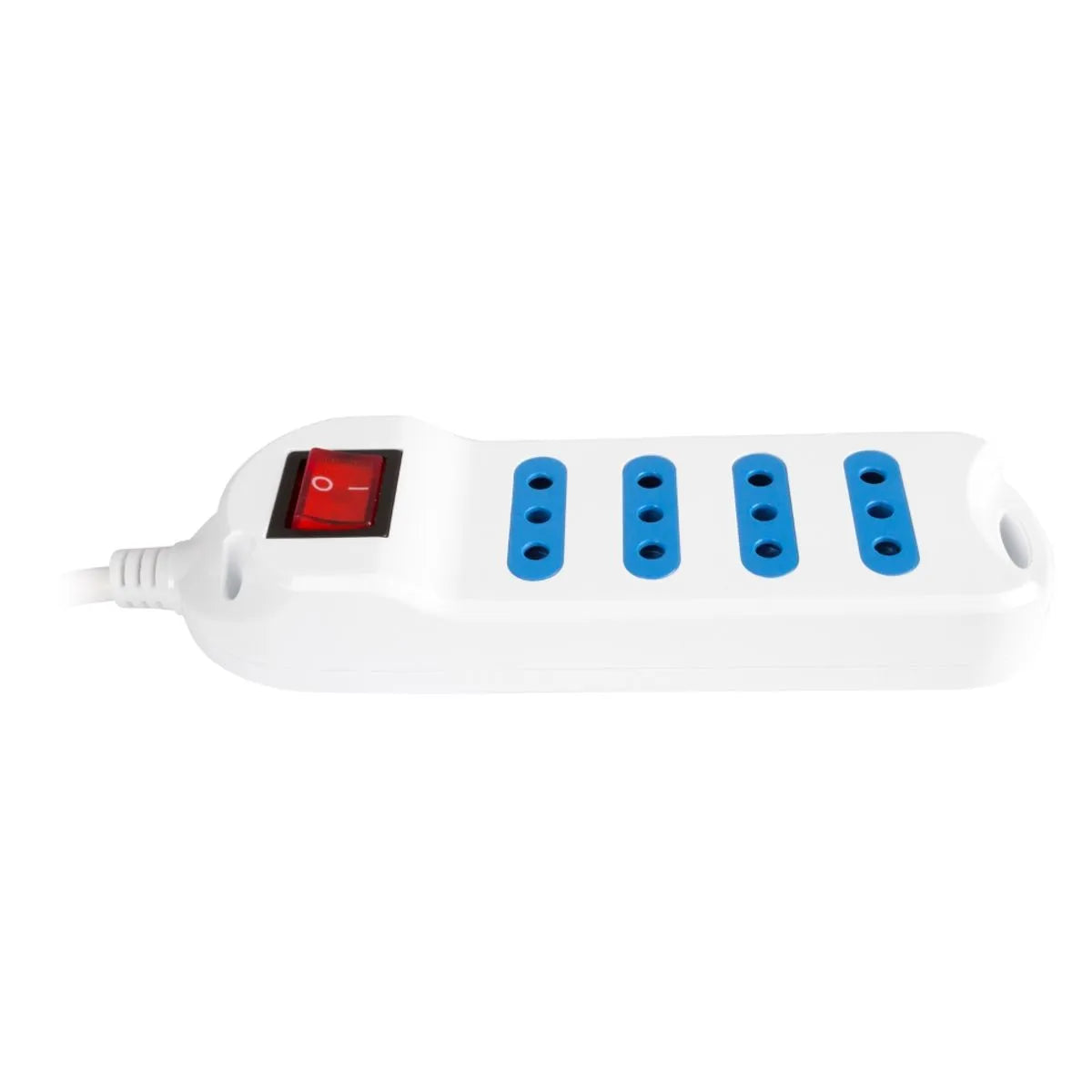 Alargador Philco Extension 4 Tomas Con Switch 3 Metros Blanco