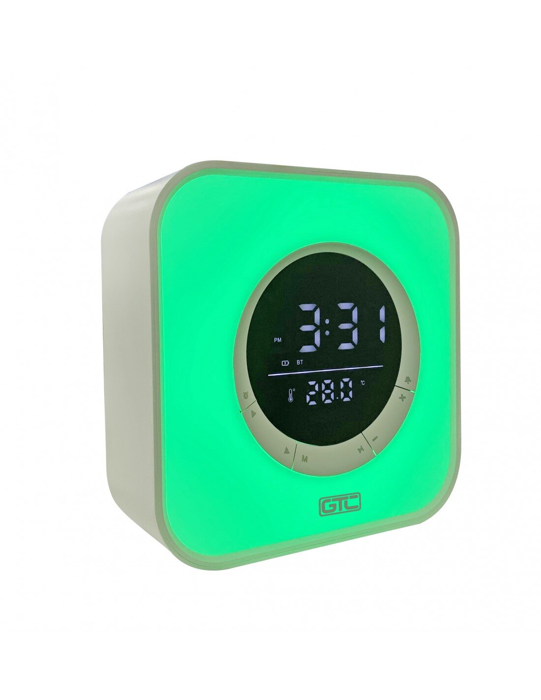 Parlante Bluetooth Reloj Despertador Gtc SPG-134 Blanco – imagen 3