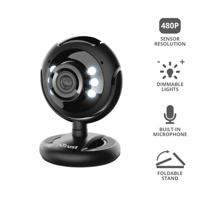 Webcam Trust Spotlight Pro Usb Negro – imagen 4