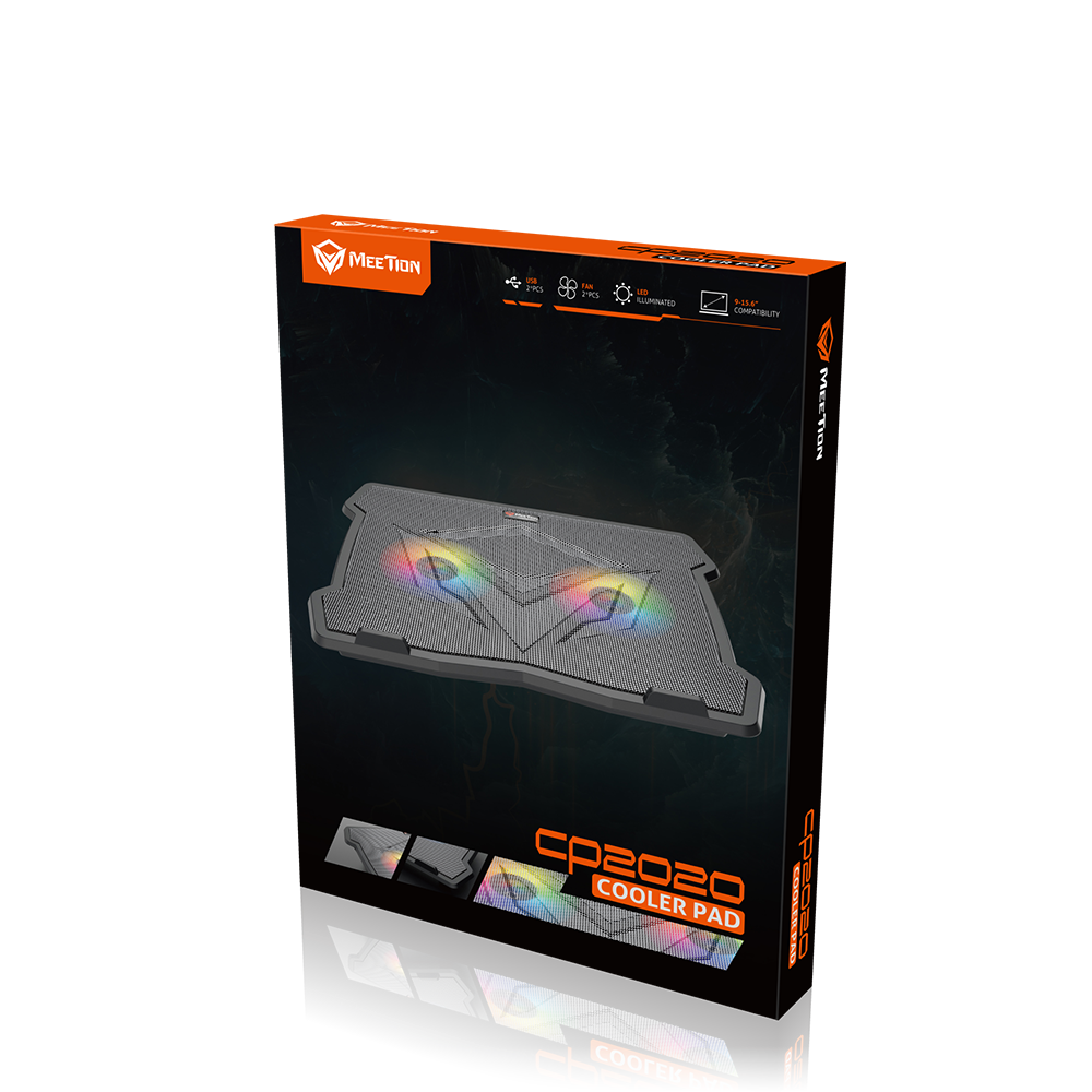 Ventilador Notebook Gamer Meetion MT-CP2020 14 Pulgdas Negro – imagen 2
