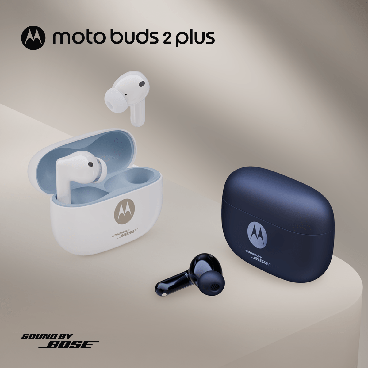 Audifonos Bluetooth Motorola Moto Buds 2 Plus By Bose Azul – imagen 3
