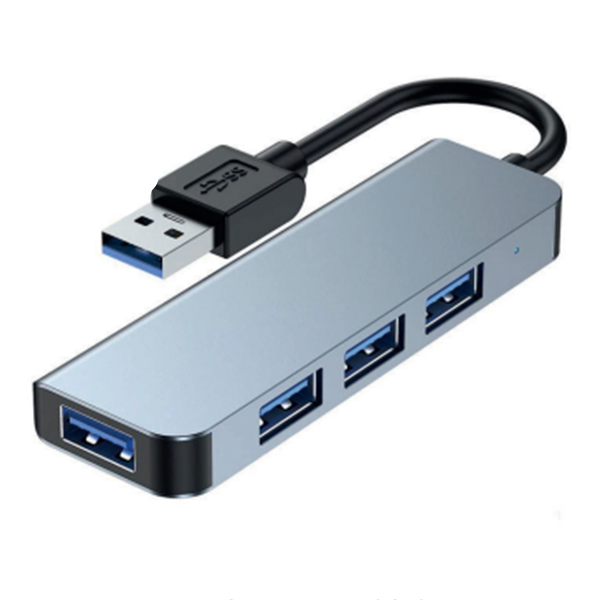Adaptador Hub Usb 4 en 1 C BYL-2013U Gris
