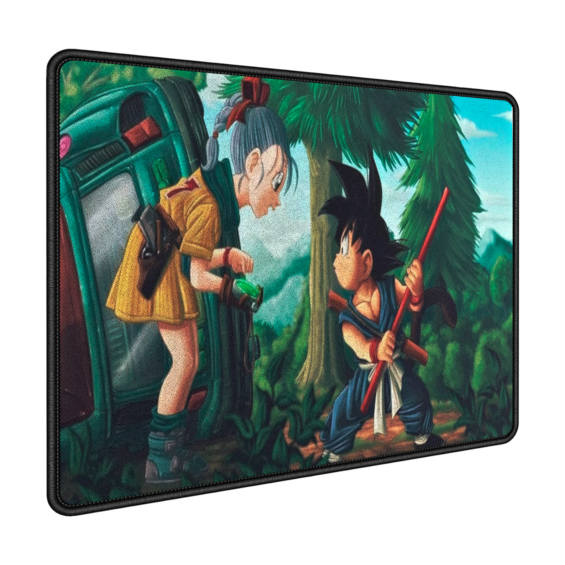 Mousepad Gamer Antideslizante 40x30 Diseño Goku x Bulma