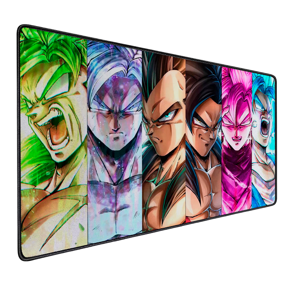 Mousepad Gamer Antideslizante 90x40 Diseño Dragon Ball Guerreros