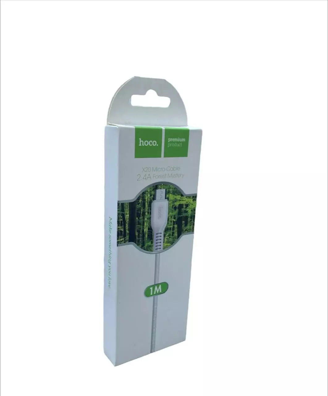 Cable Usb a Micro Usb Hoco X20 3 Metros Blanco – imagen 2