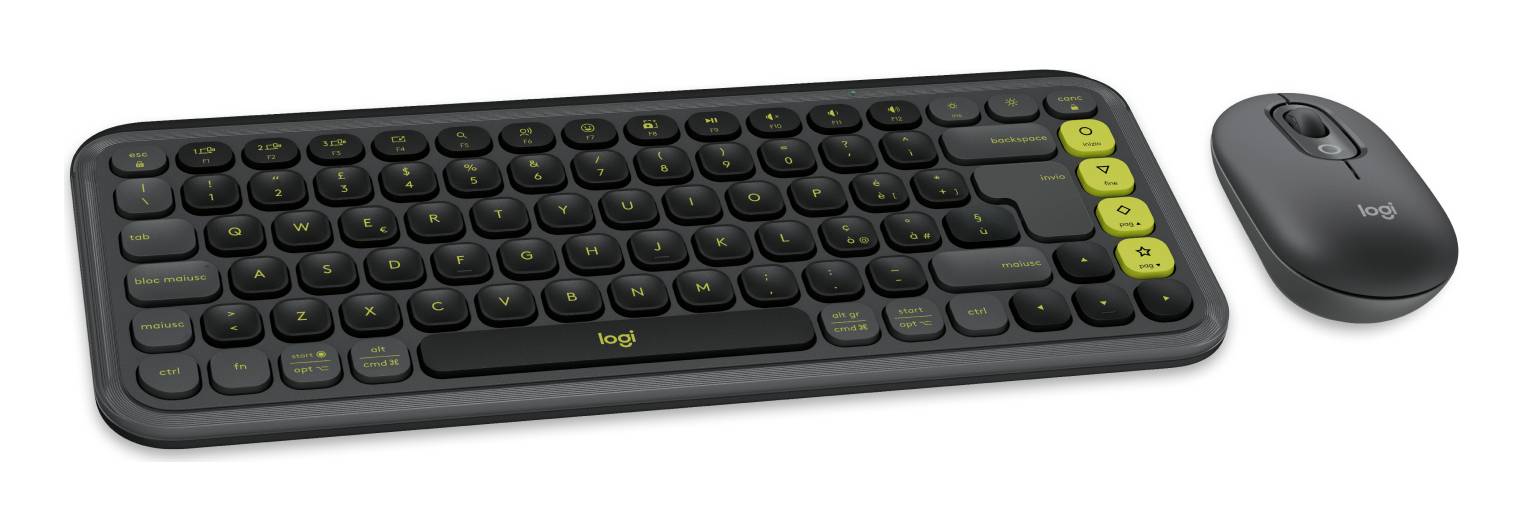 Kit Teclado y Mouse Inalámbricos Logitech Pop Icon Negro – imagen 3