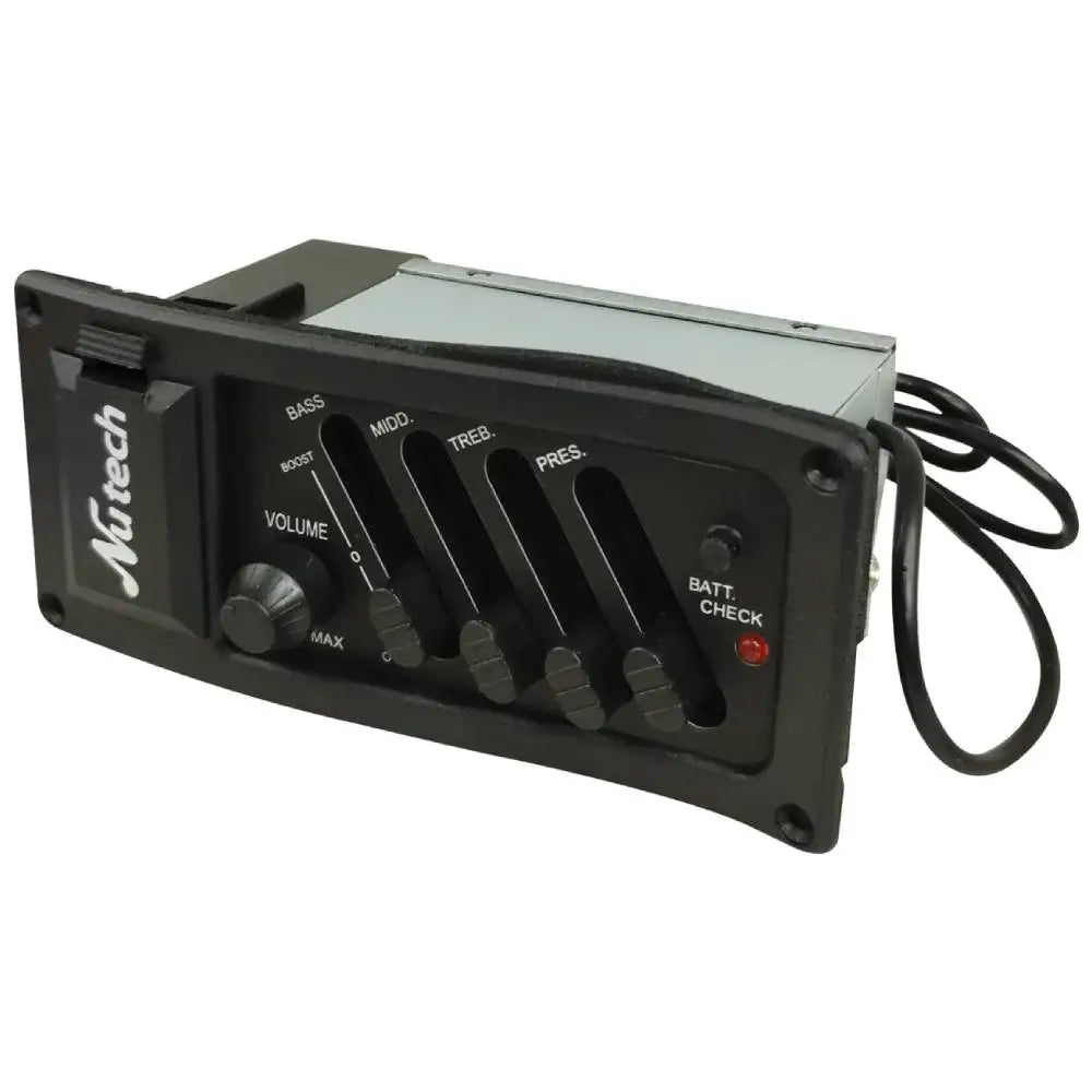 Ecualizador Activo Nutech 4 bandas Para Guitarra Acústica Negro – imagen 4