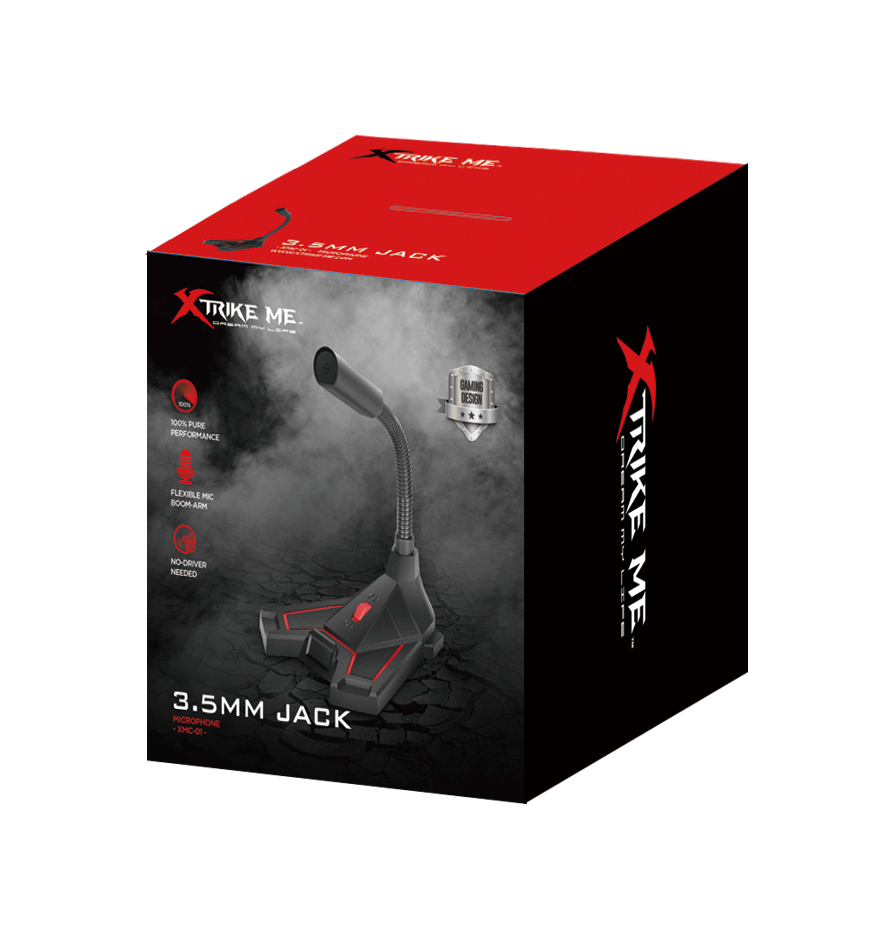 Microfono Gamer Strike Me Xmc-01 Omnidireccional 3.5mm Negro – imagen 2