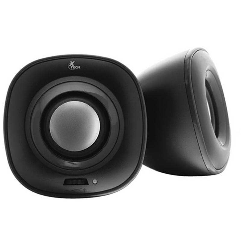 Parlante Xtech Mini Para Pc 2.0 5w Rms Usb Y 3,5mm Spekter Negro – imagen 5