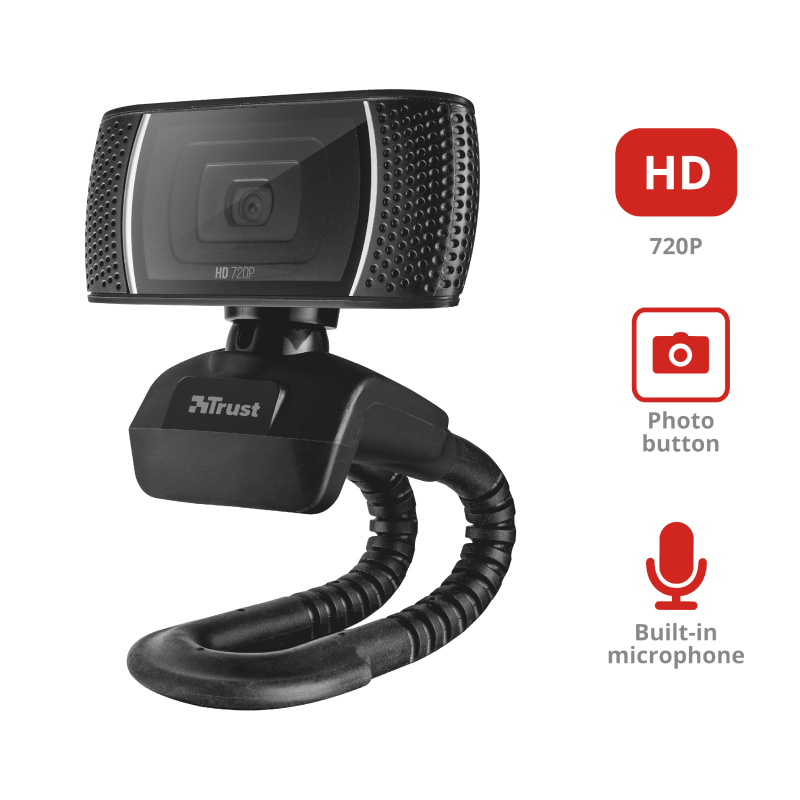 Webcam Trust Trino HD 720p Negro – imagen 5
