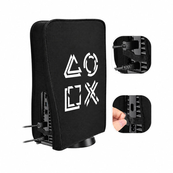 Funda Protectora Para Consola PS5 Disco Digital Negro