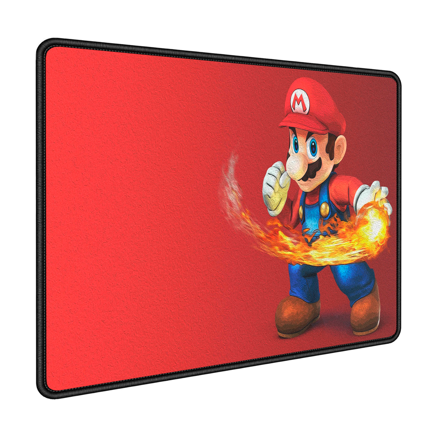 Mousepad Gamer Antideslizante 40x30 Diseño Mario Fire