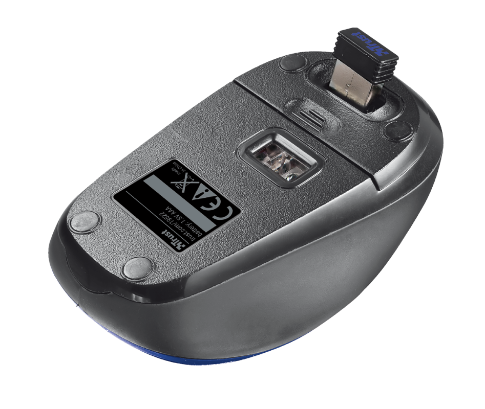 Mouse Inalámbrico Trust Yvi Azul – imagen 2