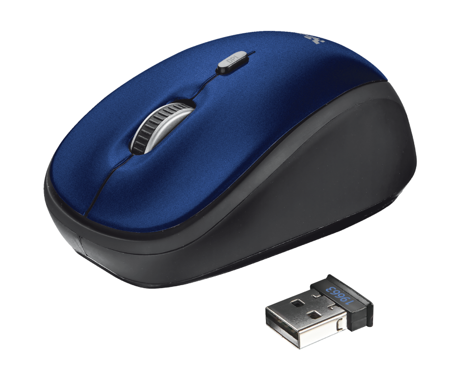 Mouse Inalámbrico Trust Yvi Azul – imagen 4