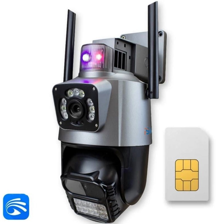 Cámara Seguridad Wifi Video Exterior Doble Lenyes Cc203 Alarma Gris – imagen 4