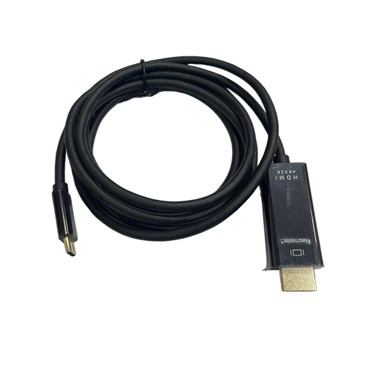 Cable Adaptador Tipo C a Hdmi 1.8 4k Metros Pc Smartphone Negro
