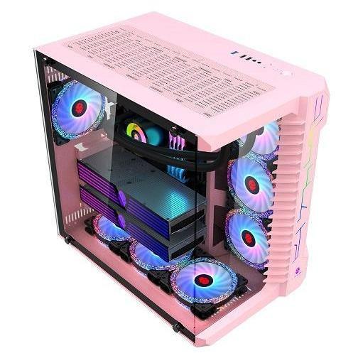 Gabinete Gamer Power Train Robin 3 Rosado – imagen 2