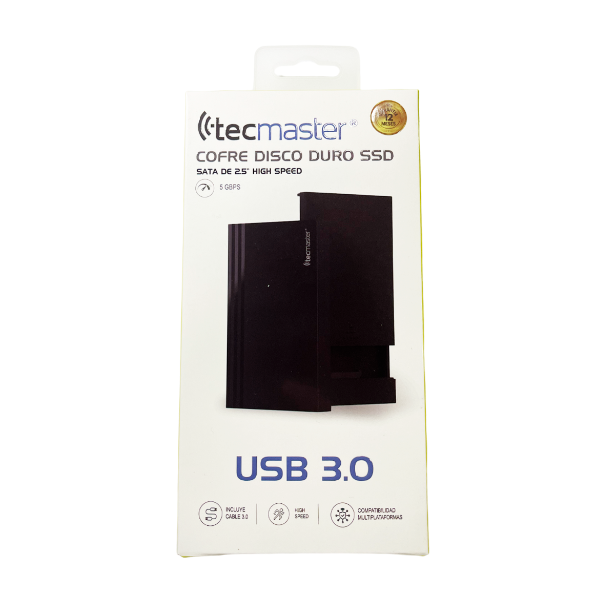 Cofre Disco Duro Ssd Tecmaster Sata 2.5 Usb 3.0 5gbps Negro – imagen 5