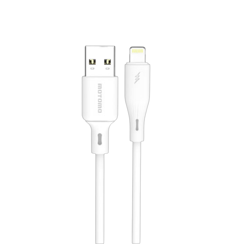 Cable Usb Para Lightning 2.4a 1 Metro Motomo Blanco