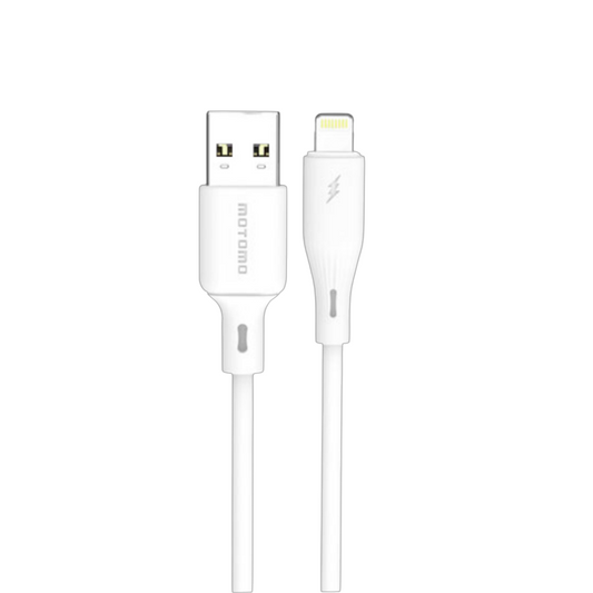 Cable Usb Para Lightning 2.4a 1 Metro Motomo Blanco