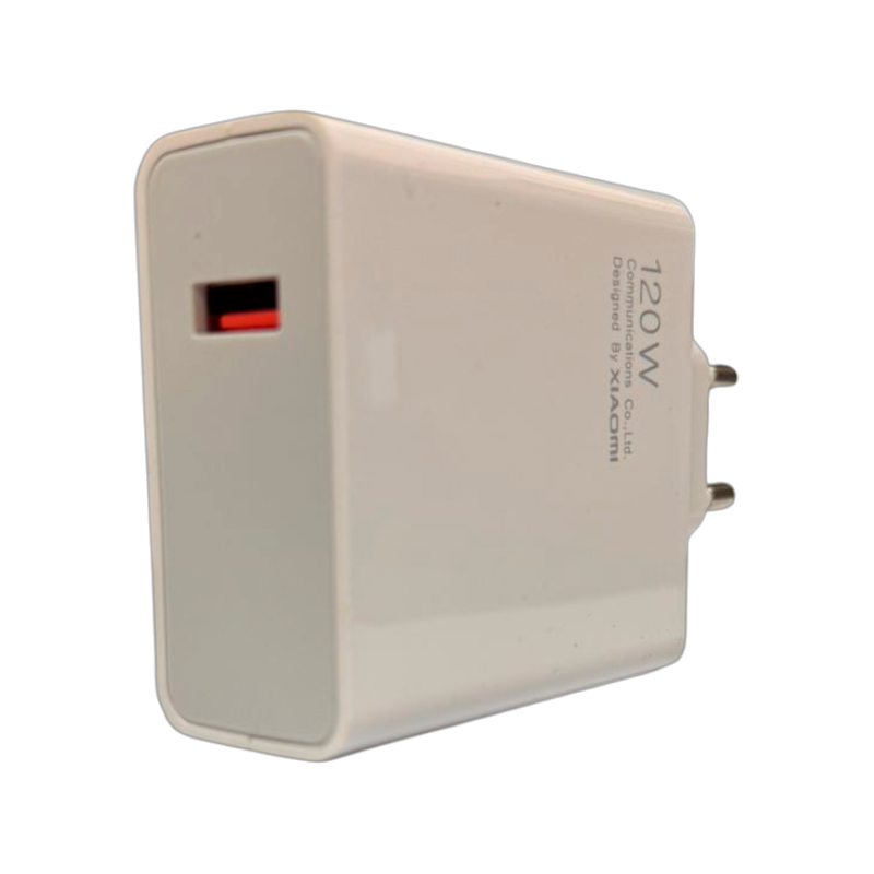 Cargador Carga Rapida Para Xiaomi 120w + Cable Tipo C Blanco – imagen 2