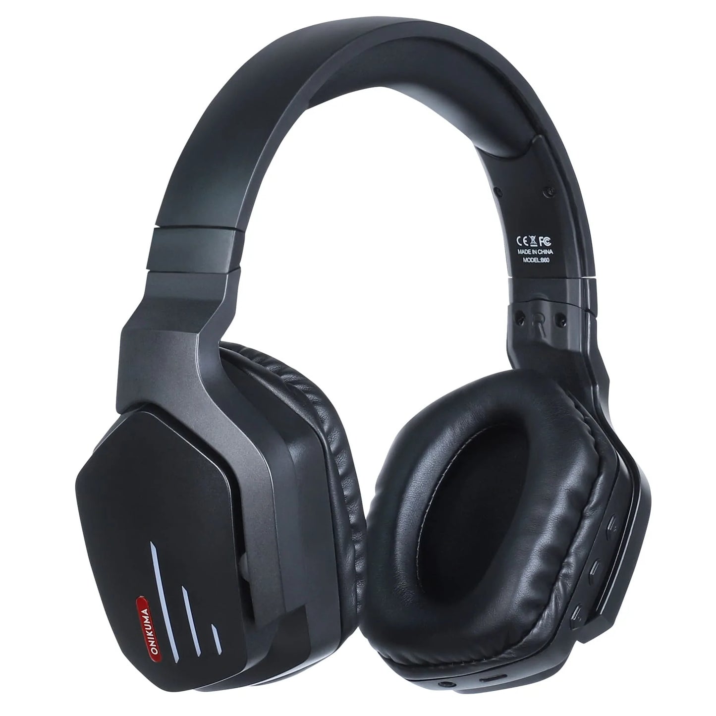 Audifonos Gamer Bluetooth Onikuma B60 Pc Mac Smartphone Negro – imagen 4