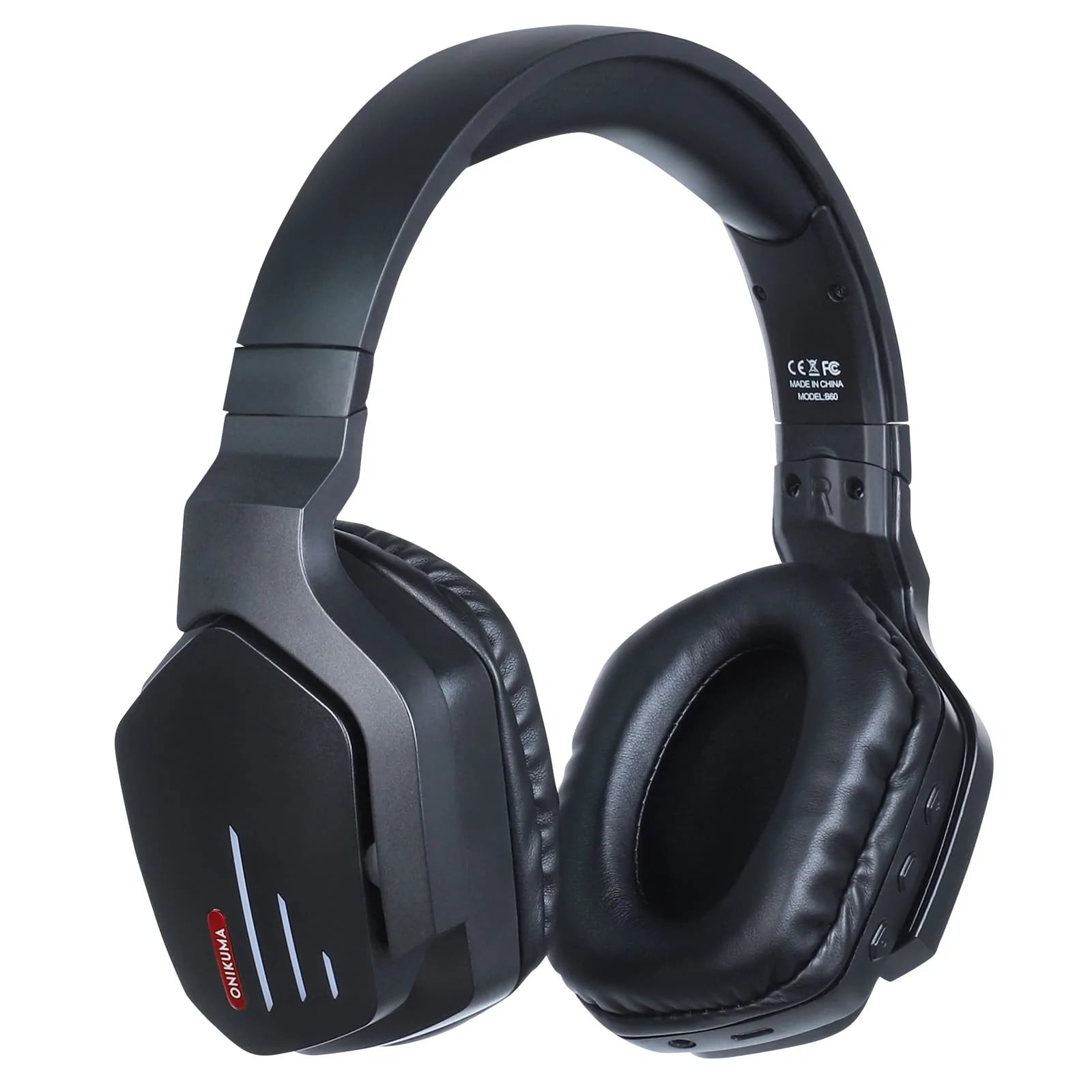 Audifonos Gamer Bluetooth Onikuma B60 Pc Mac Smartphone Negro – imagen 4