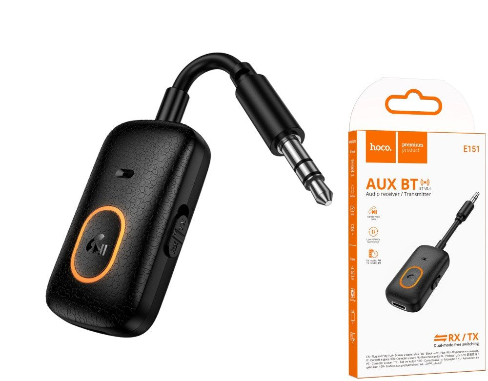 Receptor y Transmisor De Audio Bluetooth Hoco E151 Negro – imagen 3