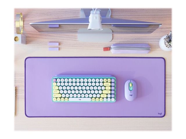 Mousepad Logitech Desk Mat Studio Series 70x30 cm Morado – imagen 6