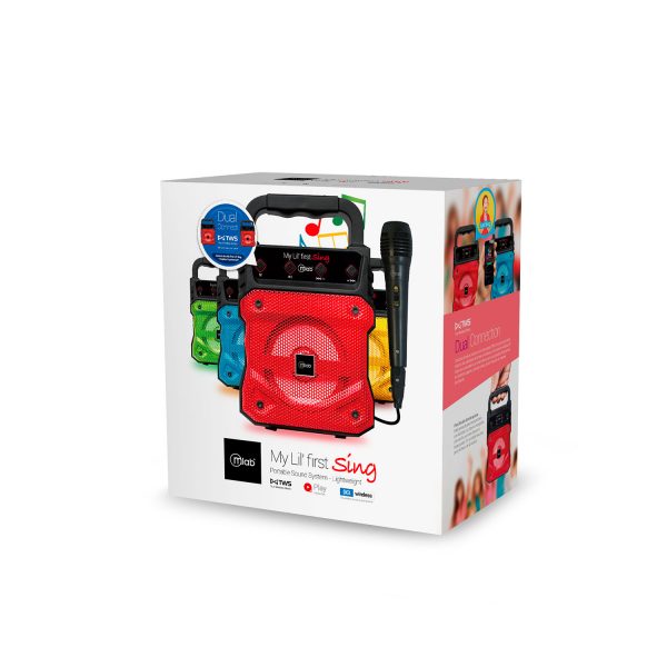 Parlante Bluetooth Microlab Karaoke Lil Tws Rojo – imagen 6