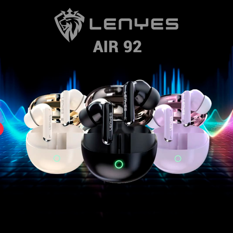 Audífonos In Ear Bluetooth Lenyes Air 92 Morado – imagen 3