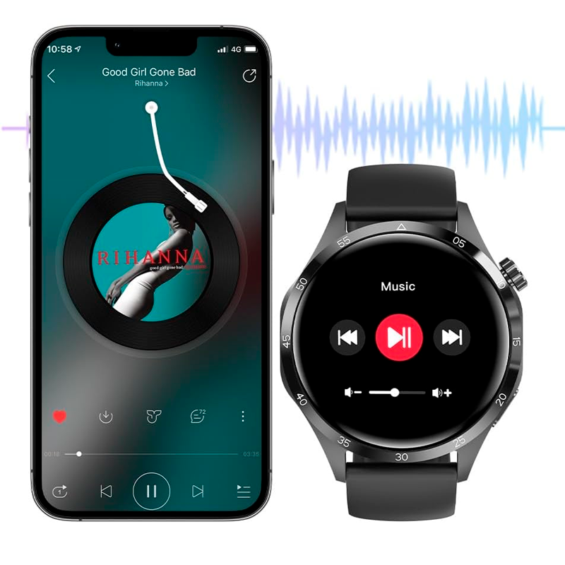 Smartwatch Reloj Inteligente Bluetooth Gt4 Mini Sport Negro – imagen 3