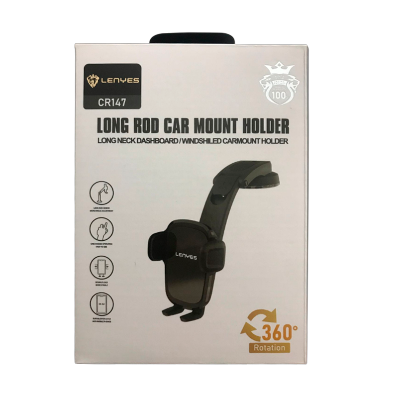 Soporte De Auto Parabrisas Lenyes Cr147 Negro – imagen 2