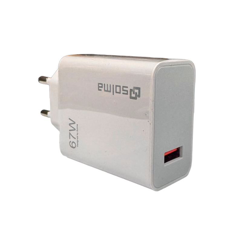 Cargador Carga Rapida Solma 67w Usb + Cable Tipo C Blanco – imagen 5