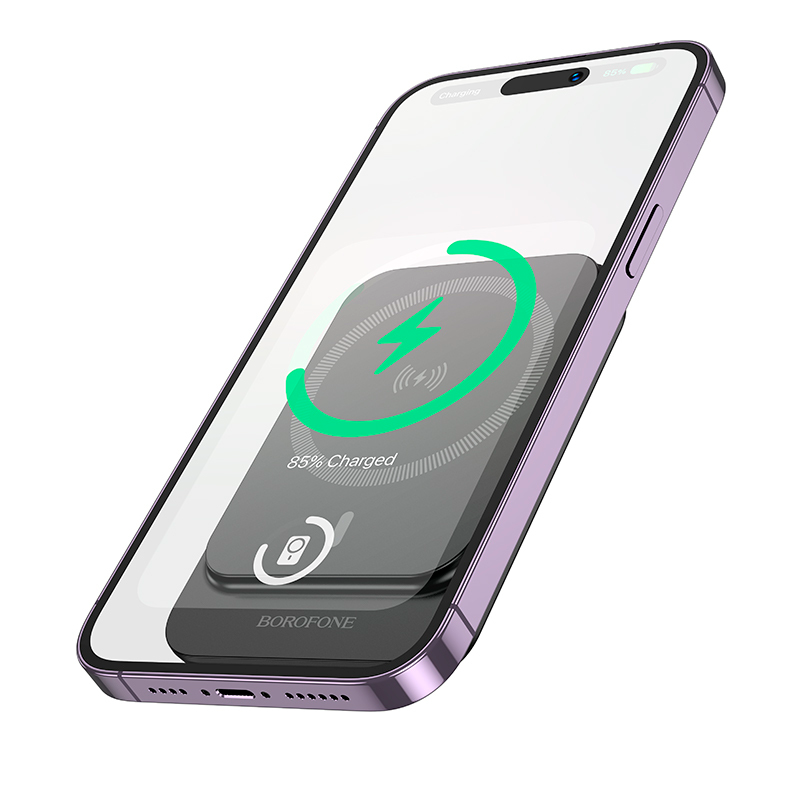 Powerbank Carga Rapida Magnetica Borofone Bj63 5000 Mah Negro