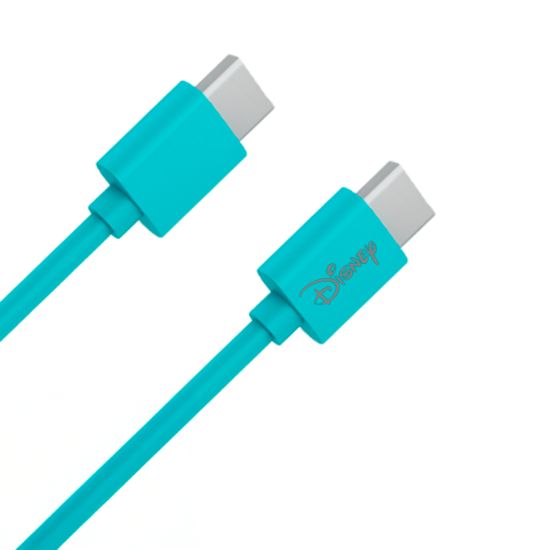 Cargador Rápido Disney 20w Dual Usb + Cable Tipo C Stitch Azul – imagen 2