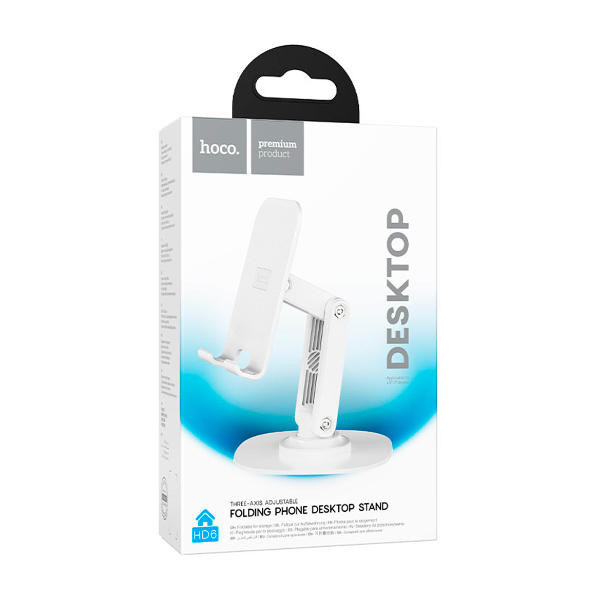 Soporte De Escritorio Para Smartphone Hoco Hd6 Blanco – imagen 2