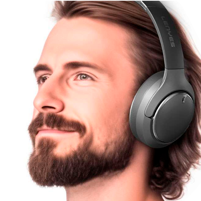 Audífonos Headset Bluetooth Lenyes Lh27 Anc Negro – imagen 2