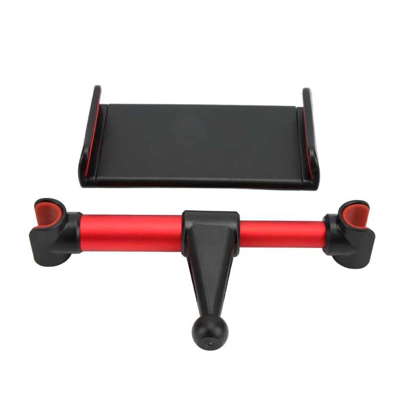 Soporte Respaldo Asiento Para Tablet Motomo Negro Rojo – imagen 2