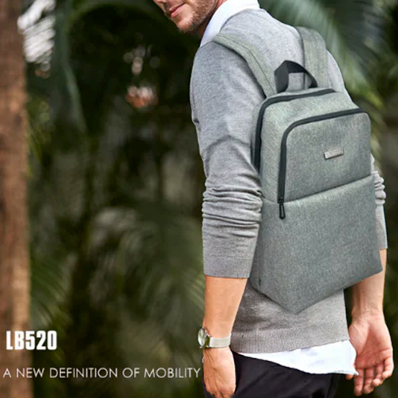 Mochila Notebook 15,6 Lenyes Lb520 Color Gris – imagen 2