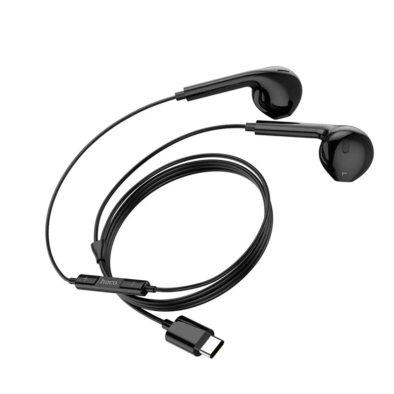 Audífonos In Ear Hoco M101 Crystal Joy Tipo C Negro – imagen 2
