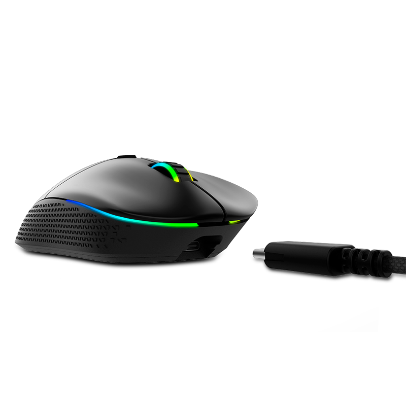Mouse Gamer Inalámbrico Recargable Xpg Alpha Rgb 16.000 Dpi Negro – imagen 2