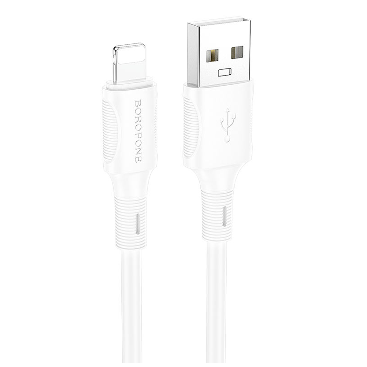 Cable Usb a Lightning Borofone Bx80 Succed Blanco – imagen 2