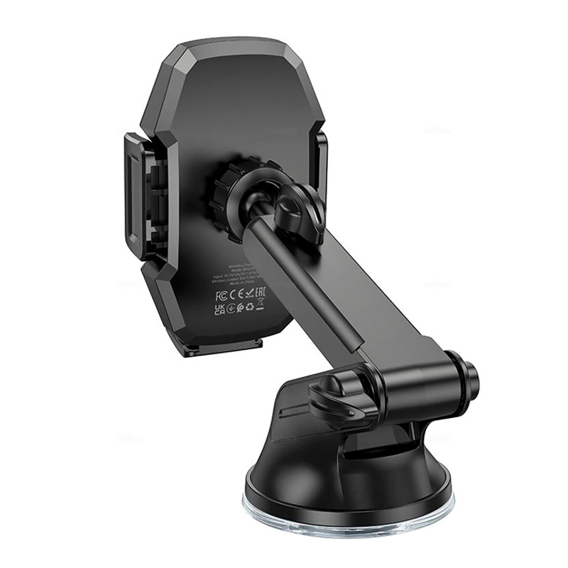 Soporte De Auto Tablero Parabrisas Carga Inalambrica Bh214 Negro – imagen 2