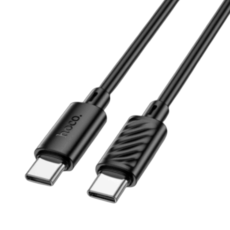 Cargador De Auto Usb Tipo C Hoco Z57 + Cable Tipo C Negro – imagen 3
