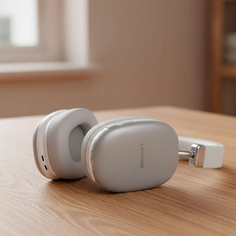 Audífonos Headset Bluetooth Lenyes Lh87 Gris – imagen 2