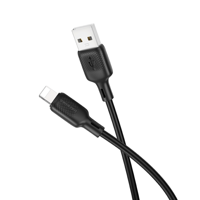 Cable Usb A Lightning Borofone Bx113 Lenny 2 Metros Negro – imagen 2