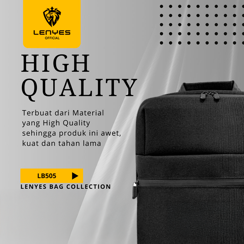 Mochila Notebook 15,6 Lenyes Lb505 Color Negro – imagen 2