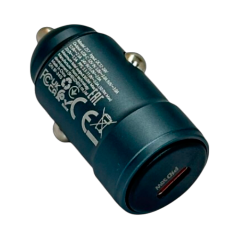 Cargador De Auto Usb Tipo C Hoco Z57 30w Negro – imagen 3